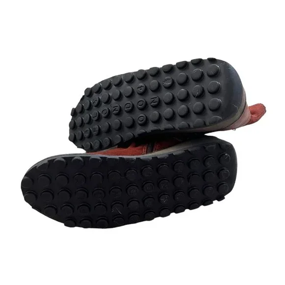 Fly London Womens Mong Ankle Boots size 37 Red Side Zip Suede NEW - Picture 7 of 8